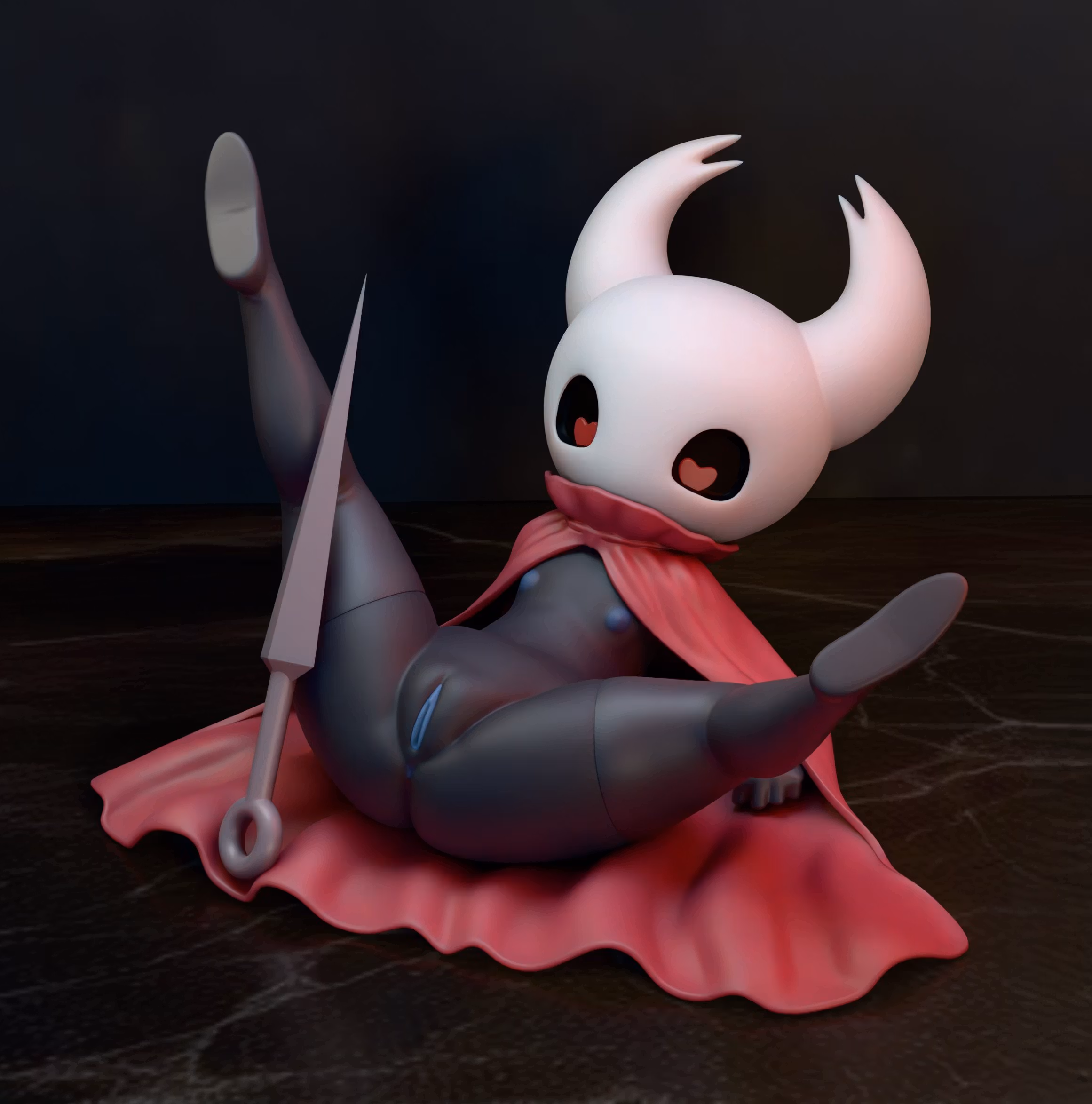 Hornet Statue | Hollow Knight Fan Art by Rayder_R NSFW,Futa 3d printed statue,3d printed,Hornet Statue,Hollow Knight Statue,nsfw statue,futa statue,futa figurines,futanari figurines,futanari statue