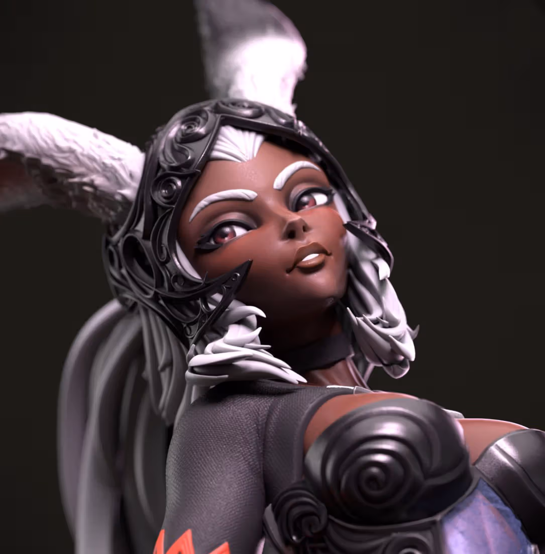 Estatua Fran | Final Fantasy Fan art por Jigglystix SFW,NSFW,Futa 3d printed statue,3d printed,nsfw statue,3d printed figure,futa statue,Fran Statue,Final Fantasy Statue,futa figurines,futanari figurines,futanari statue