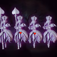 The Queen of Spades Miniature | DnD Fan Art by Gaz Minis SFW,NSFW 3d printed,miniature,dnd miniature,The Queen of Spades,3d printed miniature,nsfw miniature