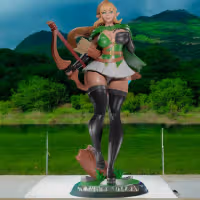 Elf Archer Statue | Original Fan Art by Digital Dark SFW,NSFW,Futa 3d printed statue,3d printed,nsfw statue,futa statue,3d printed figure,Elf Archer Statue,futa figurines,futanari figurines,futanari statue