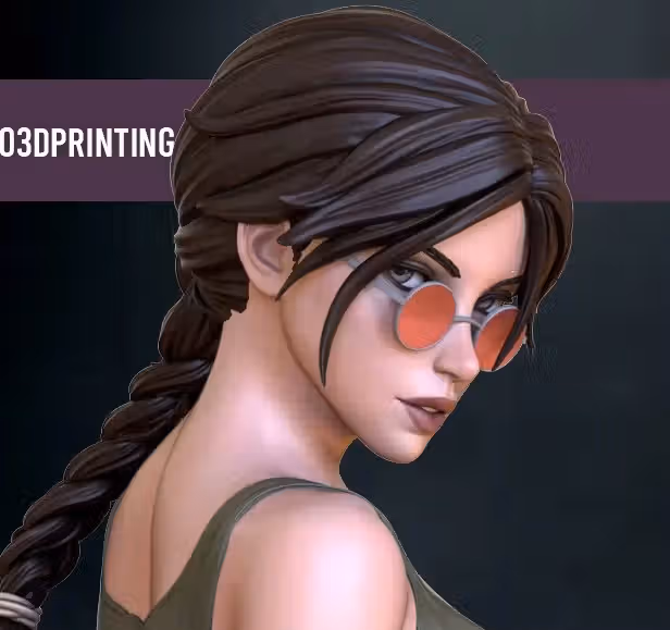Lara Croft Statue | Tomb Raider Fan Art by OXO3D SFW,NSFW 3d printed,3d printed statue,nsfw statue,3d printed figure,Lara Croft statue,Tomb Raider statue