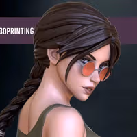 Lara Croft Statue | Tomb Raider Fanart von OXO3D SFW,NSFW 3d printed,3d printed statue,nsfw statue,3d printed figure,Lara Croft statue,Tomb Raider statue