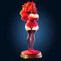 Sara Bellum Ultra Thicc Statue | Powerpuff Girls Fan Art by Officer Rhu SFW,NSFW,Futa 3d printed,Sara Bellum statue,futa statue,Powerpuff Girls statue,furry statue,nsfw statue,futa figurines,futanari figurines,futanari statue