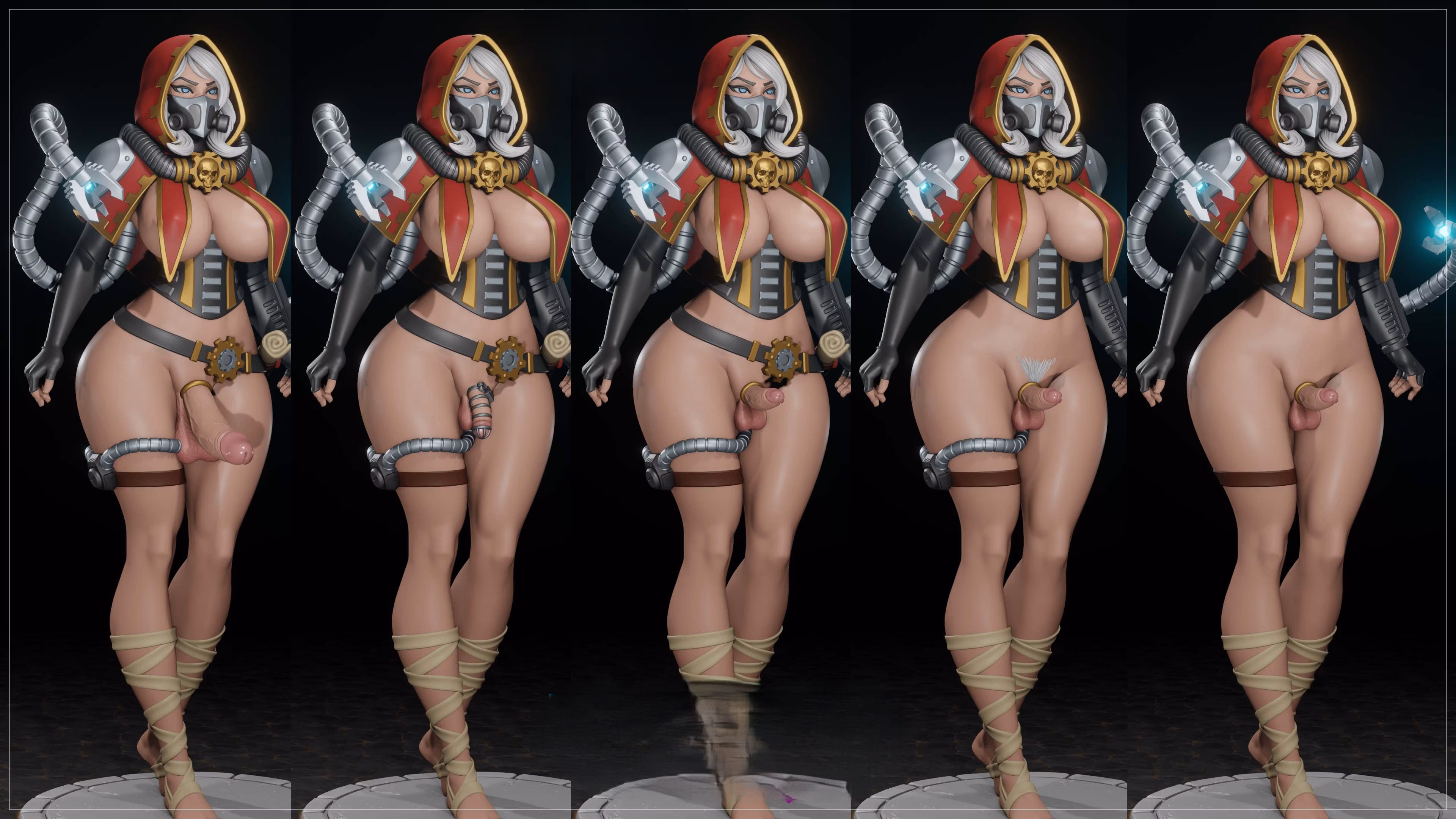Female Tech Priest Statue | 40k Fan Art by Digital Dark SFW,NSFW,Futa futa statue,3d printed,nsfw statue,Female Tech Priest Statue,3d printed figure,3d printed,Warhammer 40k Statue,futa figurines,futanari figurines,futanari statue