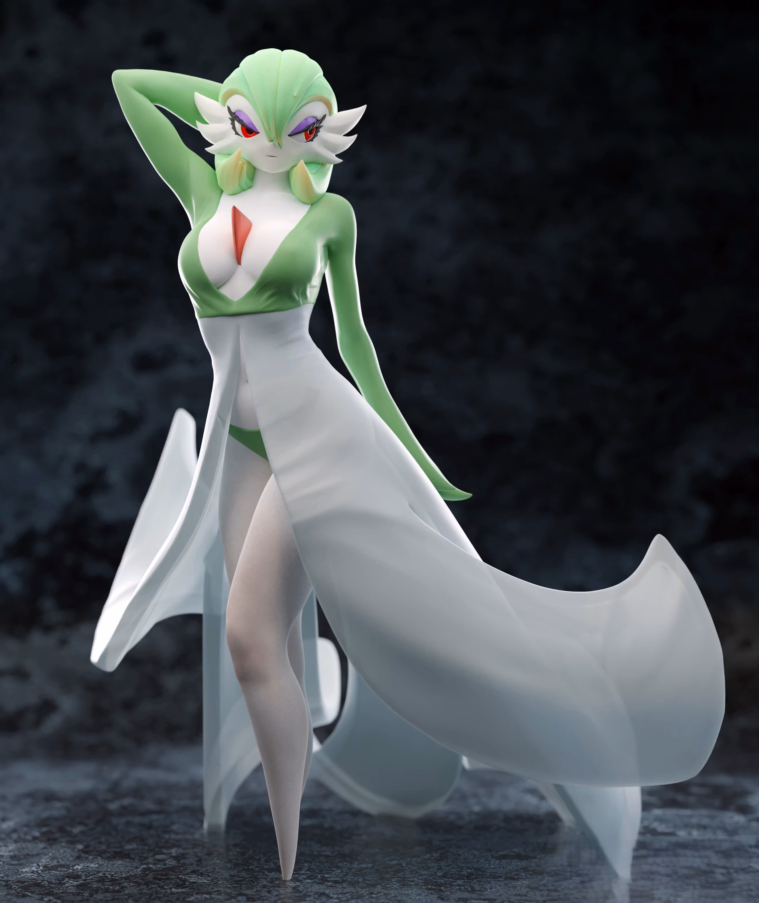 Statua Gardevoir Sexy | Pokémon Fan art di MyPokePrints SFW 3d printed statue,3d printed,3d printed figure,Gardevoir Statue,Pokemon Statue