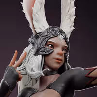 Fran Statue | Final Fantasy Fan Art by Anyonensfw SFW,NSFW,Futa 3d printed,3d printed statue,nsfw statue,futa statue,furry statue,Fran Statue,Final Fantasy Statue,futa figurines,futanari figurines,futanari statue