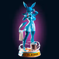 Figura Glaceon Eevee | Pokemon Fanart autorstwa Officer Rhu SFW,NSFW,Futa 3d printed statue,3d printed,nsfw statue,futa statue,Glaceon Statue,pokemon statue,futa figurines,futanari figurines,futanari statue,furry statue