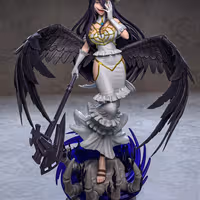 Albedo Statue | Overlord Fan Art by Azerama SFW,NSFW 3d printed,3d printed statue,nsfw statue,Albedo statue,Overlord statue