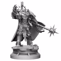 Chaos Prime The Word Knight Miniature | 40k Fan Art by glukivnete SFW 3d printed miniature,3d printed,miniature,sfw miniature,warhammer 40k,40k miniature,Chaos Prime The Word Knight