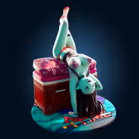 Marceline Vampire Statue | Adventure Time Fan Art by Officer Rhu SFW,NSFW,Futa 3d printed,Marceline Vampire statue,futa statue,Adventure Time statue,furry statue,nsfw statue,futa figurines,futanari figurines,futanari statue