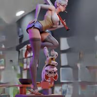 Seiko Ayase Statue | Dandadan Fan Art by 3Dmoonn SFW,NSFW 3d printed,3d printed statue,Seiko Ayase Statue,Dandadan statue,nsfw statue