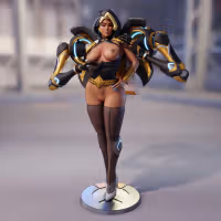 Domina Statue | Overwatch Fan Art by FunserviceSTL SFW,NSFW,Futa 3d printed,3d printed statue,nsfw statue,futa statue,Domina Statue,Overwatch Statue,futa figurines,futanari figurines,futanari statue