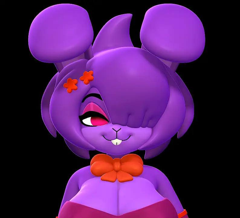 Bonfie Statue | Five Nights at Freddy's Fan Art by Nonotoys SFW,NSFW 3d printed statue,3d printed,nsfw statue,furry statue,3d printed figure,Nights at Freddy's statue,Bonfie statue