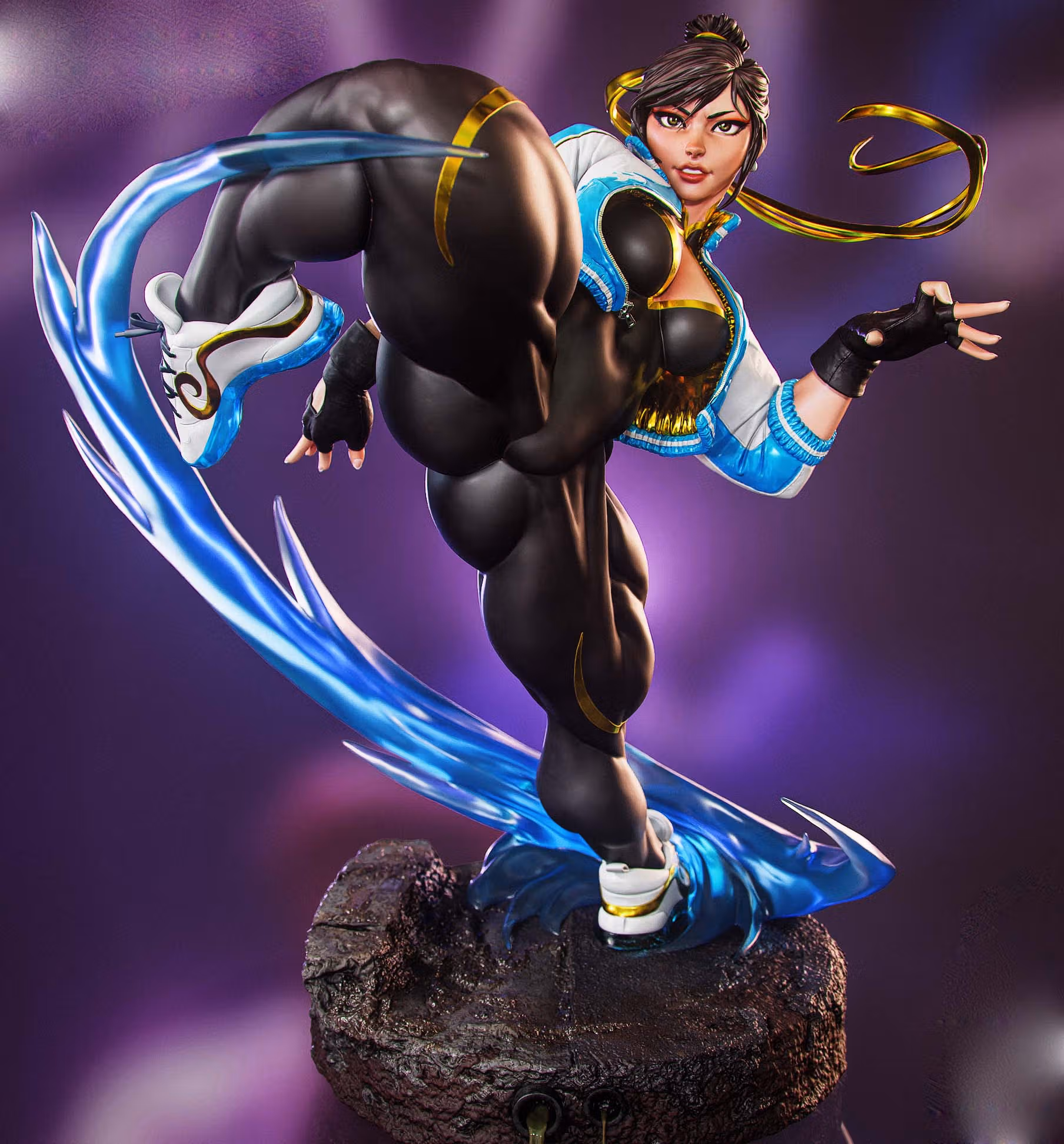 Chun-Li Statue | Street Fight Fan Art by Gatsu SFW,NSFW,Futa 3d printed statue,3d printed,nsfw statue,futa statue,Street Fight Statue,Chun-Li Statue,futa figurines,futanari figurines,futanari statue