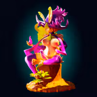 Figura Leafeon Eevee X Mismagius | Pokemon Fanart autorstwa Officer Rhu SFW,NSFW,Futa 3d printed,Leafeon X Mismagius statue,futa statue,pokemon statue,furry statue,nsfw statue,futa figurines,futanari figurines,futanari statue