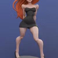 Kim Possible Statue | Kim Possible Fanart von Dinamuuu3d SFW,NSFW 3d printed statue,3d printed,Kim Possible Statue ,3d printed figure,nsfw statue