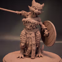 Enraged Ramshackle Kobold Miniature | DnD Fan Art by Jigglystix SFW,NSFW 3d printed,miniature,dnd miniature,Enraged Ramshackle Kobold,3d printed miniature,nsfw miniature