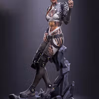 Jack Statue | Mass Effect Fanart von H3LLCREATOR SFW 3d printed statue,Mass Effect statue,3d printed,Jack Statue,3d printed figure
