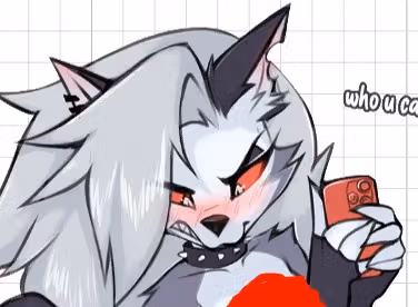 Loona v8 Sticker | Helluva Boss Vinyl Sticker NSFW loona nsfw,loona sticker,furry sticker,NSFW stickers,Helluva Boss