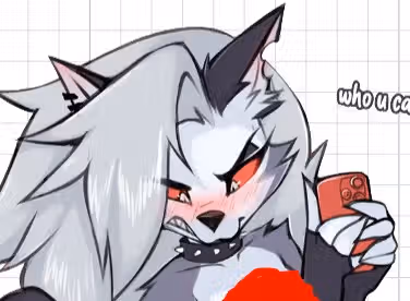 Loona v8 Sticker | Helluva Boss Vinyl Sticker NSFW loona nsfw,loona sticker,furry sticker,NSFW stickers,Helluva Boss