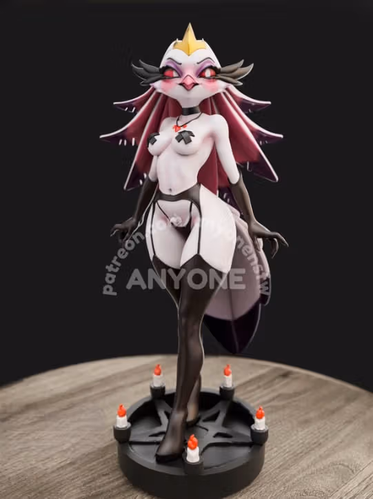 Stella Statue | Helluva Boss Fan Art by Anyonensfw SFW,NSFW,Futa 3d printed,3d printed statue,nsfw statue,futa statue,Stella Statue,Helluva Boss Statue,futa figurines,futanari figurines,futanari statue,furry statue