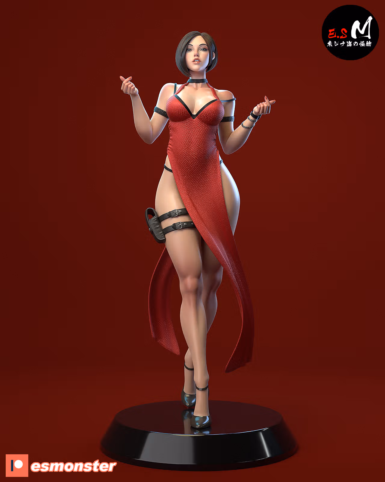 Ada Wang Statue | Resident Evil Fan Art by E.S Monster SFW,NSFW 3d printed statue,3d printed,nsfw statue,3d printed figure,Ada Wang Statue,Resident Evil Statue