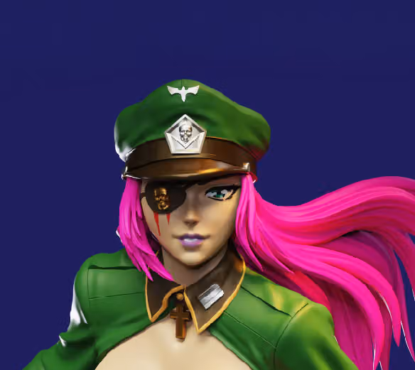 Colonel Elaine Statue | Mahou Kaiju Fan Art by Freyas Fantasys NSFW,Futa 3d printed statue,3d printed,3d printed figure,Mahou Kaiju Statue,Colonel Elaine Statue,nsfw statue,futa figurines,futanari figurines,futanari statue,futa statue