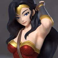 Wonder Woman Statue | DC Fan Art by Azerama SFW,NSFW 3d printed,3d printed statue,nsfw statue,Wonder Woman statue,dc statue
