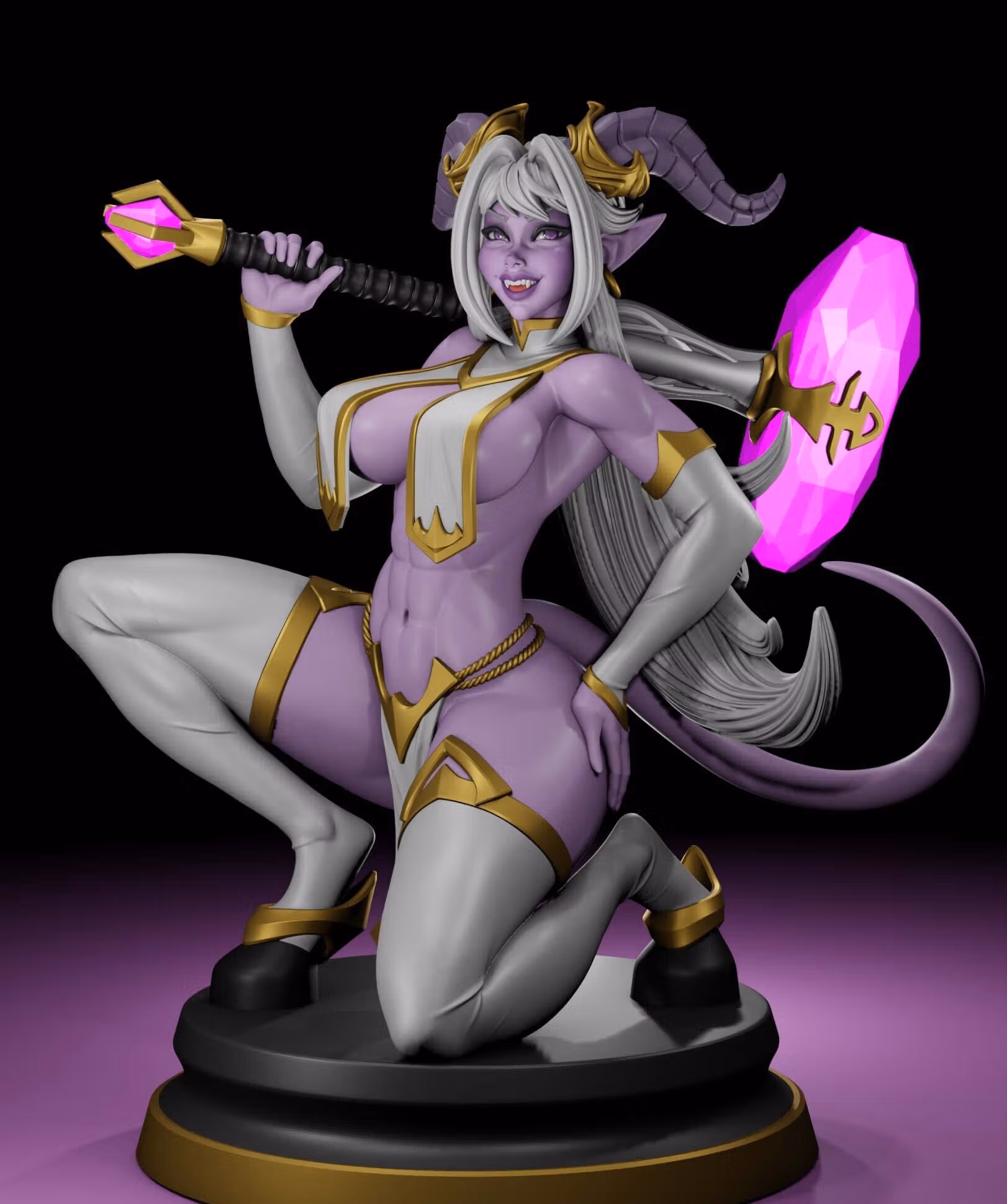 Statue Draenei Girl | World of Warcraft Fan Art par Digital Dark SFW,NSFW,Futa 3d printed statue,3d printed,nsfw statue,futa statue,futa figurines,futanari figurines,futanari statue,3d printed figure,Draenei Girl Statue
