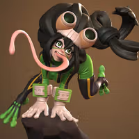 Figura Tsuyu Asui | My Hero Academia Man Fanart autorstwa Dinamuuu3d SFW,NSFW 3d printed statue,3d printed,Tsuyu Asui Statue ,3d printed figure,nsfw statue,My Hero Academia Statue