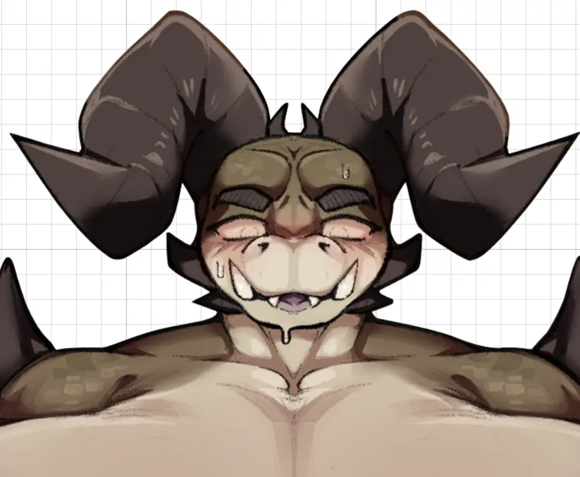 Autocollant Deathclaw Bodypaint Furry Girl | Fallout Autocollant en vinyle NSFW stickers,Deathclaw sticker,Fallout sticker,furry sticker,nsfw sticker