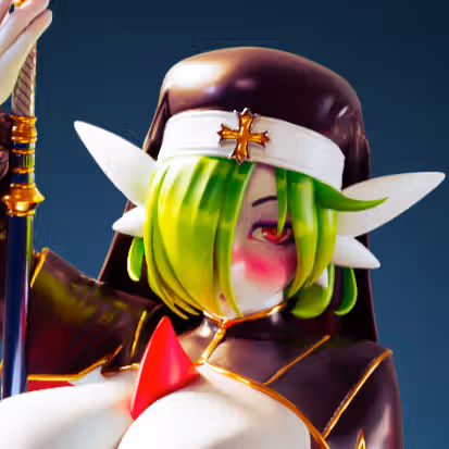 Gardevoir Nun Mommy Statue | Pokemon Fan Art by Officer Rhu SFW,NSFW,Futa 3d printed,Gardevoir Nun statue,futa statue,pokemon statue,furry statue,nsfw statue,futa figurines,futanari figurines,futanari statue