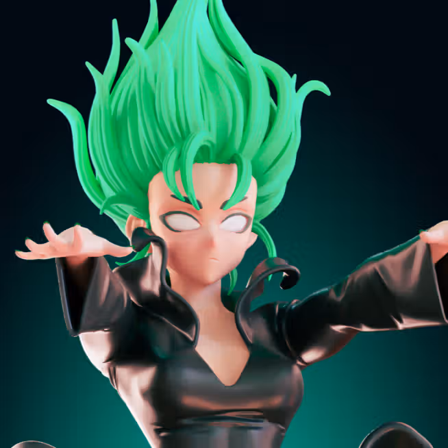 Tatsumaki Statue | One-Punch Man Fan Art by Officer Rhu SFW,NSFW,Futa 3d printed statue,3d printed,nsfw statue,futa statue,Tatsumaki statue,One-Punch Man statue,futa figurines,futanari figurines,futanari statue