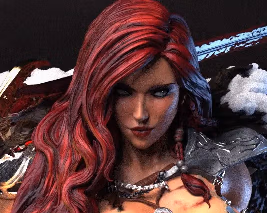 Red Sonja Statue | Marvel Fan Art by Pop Totem SFW null