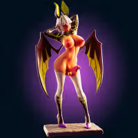 Zest Demon Statue | Shinmai Maou no Testament Fan Art by Officer Rhu SFW,NSFW,Futa 3d printed,Zest Demon statue,futa statue,Shinmai Maou no Testament statue,furry statue,nsfw statue,futa figurines,futanari figurines,futanari statue