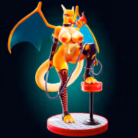 Charizard Dominatrix Statue | Pokemon Fan Art by Officer Rhu SFW,NSFW,Futa 3d printed,Charizard statue,futa statue,pokemon statue,furry statue,nsfw statue,futa figurines,futanari figurines,futanari statue