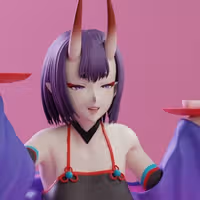 Statue Shuten Douji | Fate Grand Order Fan art par KiTNo SFW,NSFW 3d printed statue,3d printed figure,nsfw statue,Shuten Douji statue,Fate Grand Order statue