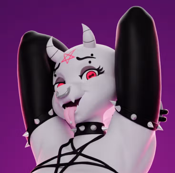 Goth Toriel Statue | Undertale Fan Art by Crowb4rd NSFW 3d printed,3d printed statue,nsfw statue,Toriel Goat Statue,Undertale Statue