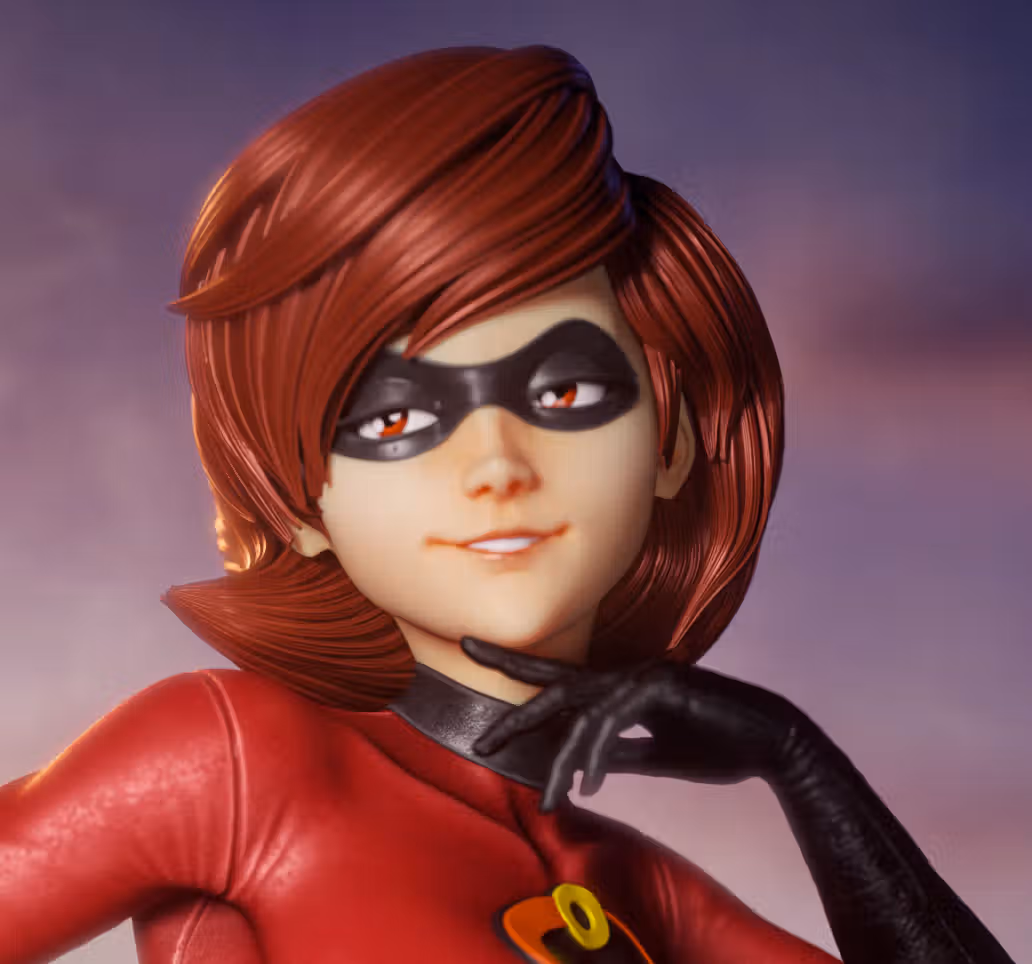 Elastigirl Statue | The Incredibles Fan Art by 3Dmoonn SFW,NSFW 3d printed,3d printed statue,The Incredibles Statue,Elastigirl statue,3d printed figure,nsfw statue