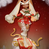 Lopunny Holiday Furry Statue | Pokemon Fan Art by Onagaba SFW,NSFW 3d printed statue,3d printed,3d printed figure,Reshiram Statue,Pokémon Statue,nsfw statue,furry statue