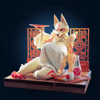 Estatua Amaterasu Thick Furry | Okami Fan art por Officer Rhu SFW,NSFW,Futa 3d printed statue,3d printed,3d printed figure,Amaterasu Thick Statue,Okami Statue,nsfw statue,futa statue,futa figurines,futanari figurines,futanari statue,furry statue