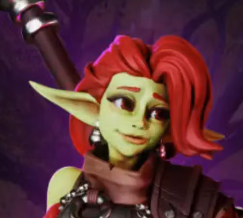Halberd welder Jillie Goblin Miniature | DnD Fan Art by Gaz Minis SFW,NSFW 3d printed,miniature,dnd miniature,Halberd welder Jillie Goblin,3d printed miniature,nsfw miniature