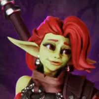 Halberd welder Jillie Goblin Miniature | DnD Fan Art by Gaz Minis SFW,NSFW 3d printed,miniature,dnd miniature,Halberd welder Jillie Goblin,3d printed miniature,nsfw miniature