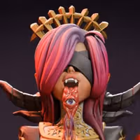 Demon Nun Eisheth Miniature | DnD Fan Art by Jigglystix NSFW 3d printed,miniature,dnd miniature,Demon Nun Eisheth,3d printed miniature