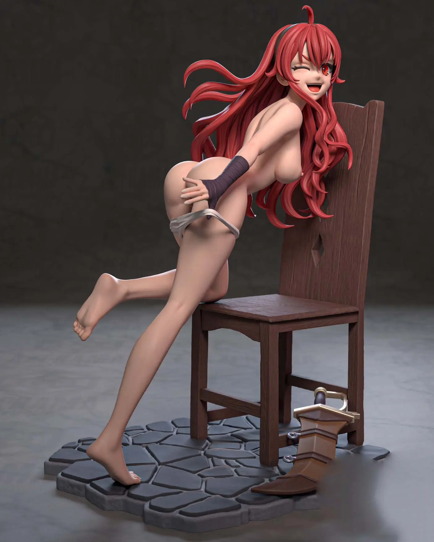 Eris Greyrat Statue | Mushoku Tensei Fanart von Azerama SFW,NSFW 3d printed,3d printed statue,nsfw statue,Eris Greyrat Statue,Mushoku Tensei statue