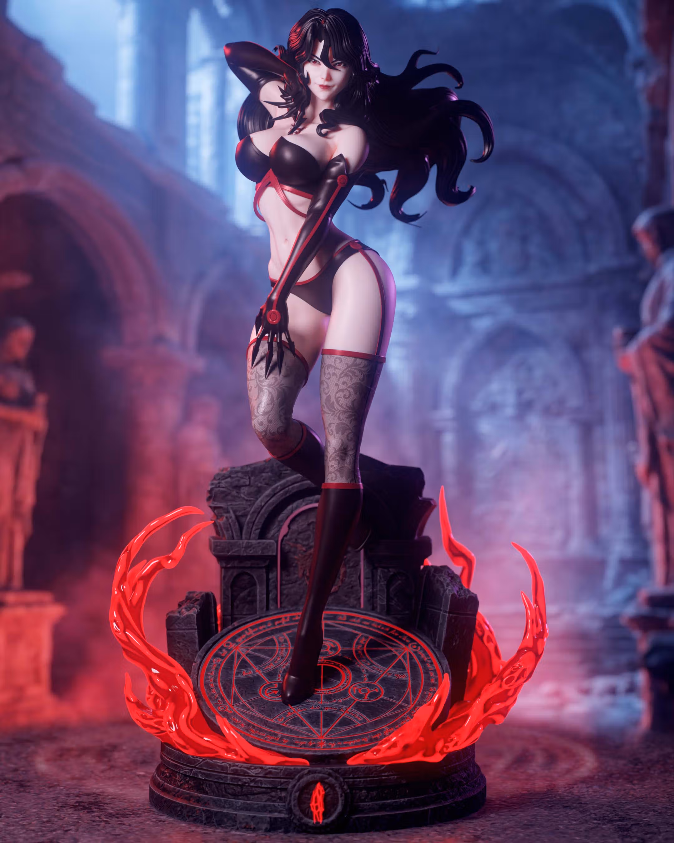 Lust Statue | Full Metalalchemist Fanart von 3Dmoonn SFW,NSFW 3d printed,3d printed statue,Lust Statue,Full Metalalchemist statue,3d printed figure,nsfw statue