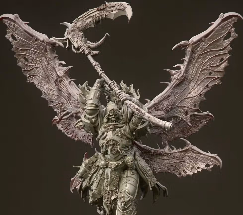 Diseased Reaper Miniature | 40k Fan Art by 3DArtGuy SFW 3d printed miniature,miniature,3d printed,warhammer 40k,40k miniature,Diseased Reaper