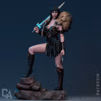 Xena Statue | Xena: Warrior Princess Fan Art by CA3dART SFW,NSFW 3d printed,3d printed statue,nsfw statue,3d printed figure,Xena Statue,Xena Warrior Princess Statue