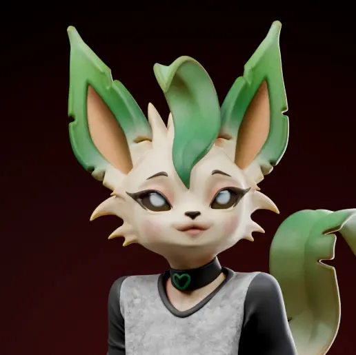 Statue Baseball Leafeon | Pokemon Fan art par Anyonensfw SFW,NSFW,Futa 3d printed,3d printed statue,nsfw statue,futa statue,furry statue,Leafeon Statue,Pokémon Statue,futa figurines,futanari figurines,futanari statue