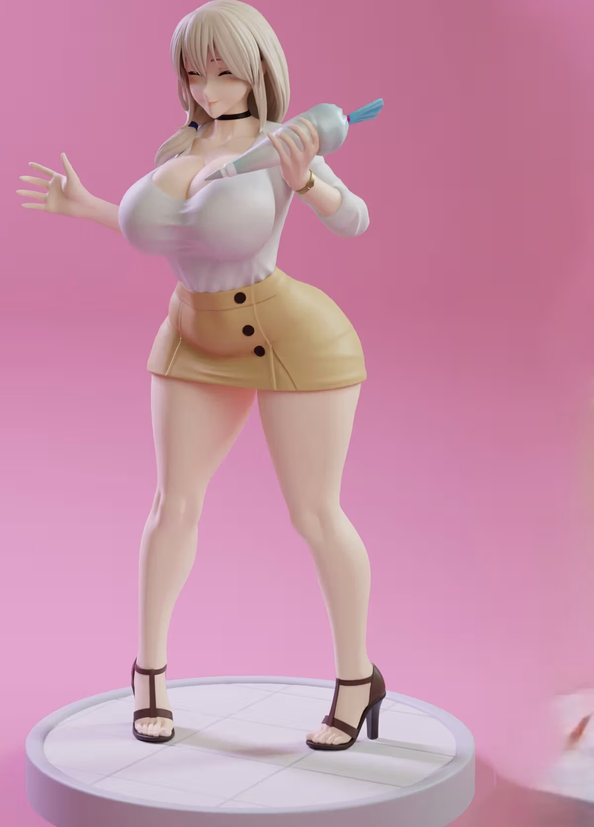 Uzaki Tsuki The Cooking Milf Statue | Uzaki Chan Fanart von KiTNo SFW,NSFW 3d printed statue,3d printed figure,nsfw statue,Uzaki Chan statue,Uzaki Tsuki statue